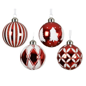 Bolas de Navidad de vidrio 4assdia8cm