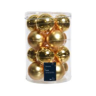 Bolas navideñas Kaemingk vidrio brillante, mate mixdia8cm