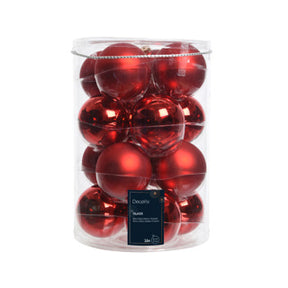 Bolas navideñas Kaemingk vidrio brillante, mate mixdia8cm