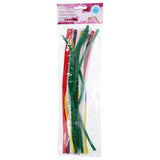 Edco craft line alambres de chenilla - 30 piezas - limpiapipas manualidades 30 cm - alambre de chenilla multicolor 5 colores - material para manualidades niños