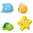 Eddy Toys juguetes de baño animal marino (4 piezas)
