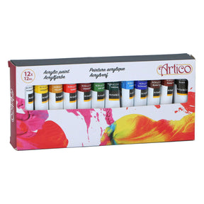 Pintura acrílica, 12 uds.