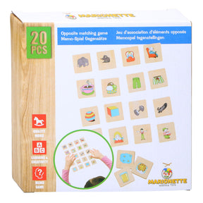 Juego de notas de marionetas de madera de contraste, 20 uds.