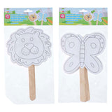 Máscaras decorativas con mango de madera, 4 uds.