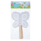 Máscaras decorativas con mango de madera, 4 uds.