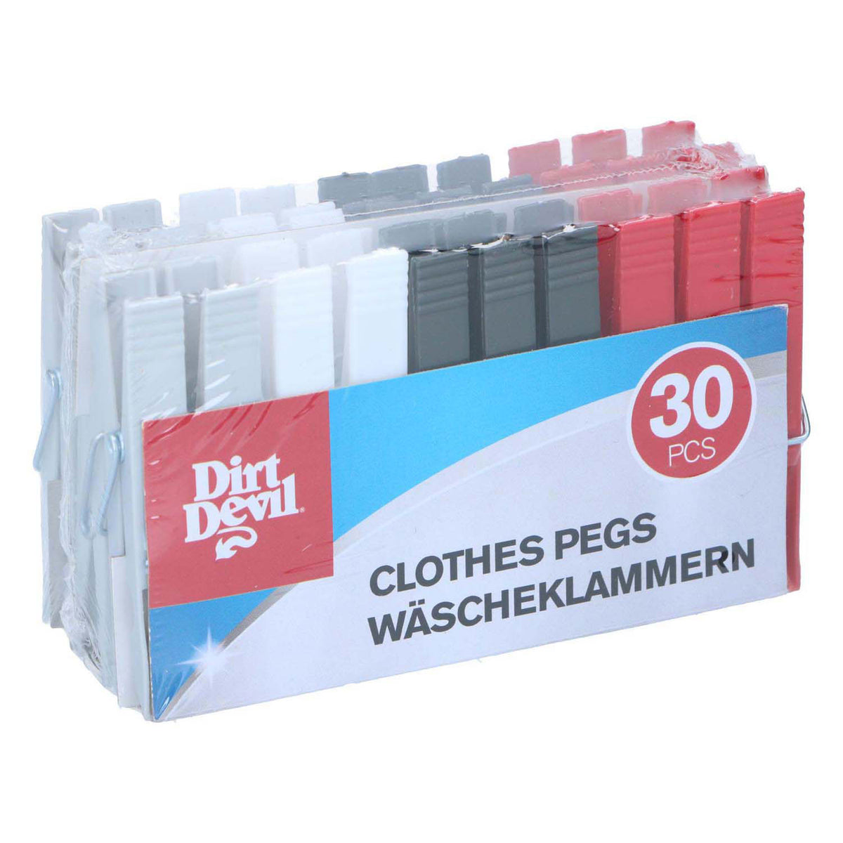 Pinzas para la ropa, 30 uds.