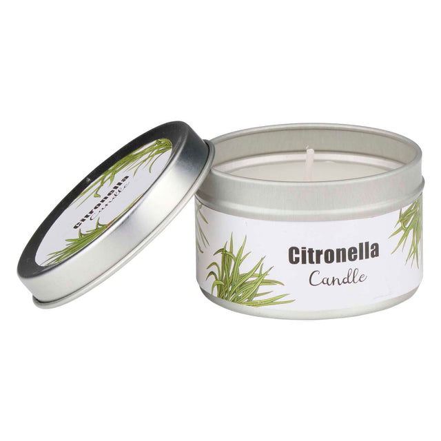 Vela de citronela afuera