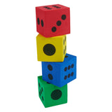 Dados de espuma de colores Eddy Toys - 4 uds.