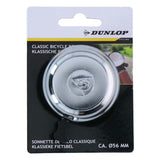 Timbre de bicicleta Dunlop clásico plateado