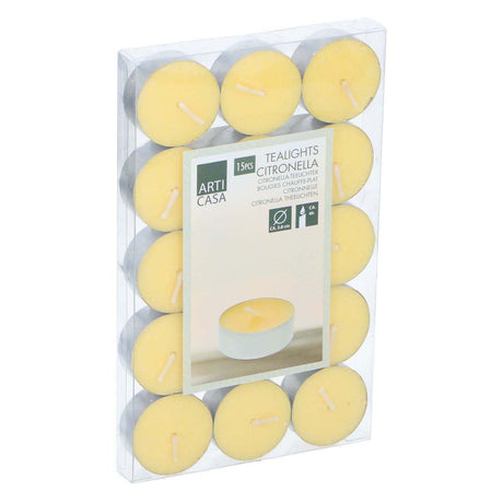 Vela de citronela exterior, 15 uds.