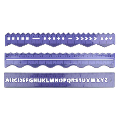 Juego de reglas creativas 30cm, 3 uds.