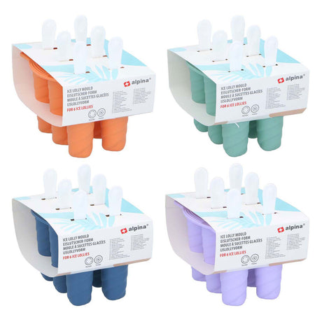 Molde para paletas, 6 paletas