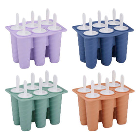 Molde para paletas, 6 paletas