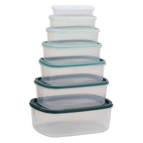 Caja de almacenamiento de 6 piezas con tapa.
