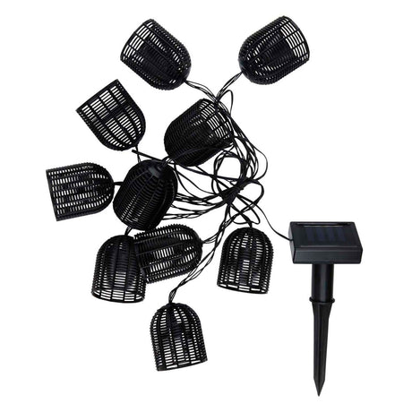 Cable de luz solar negro, 420 cm