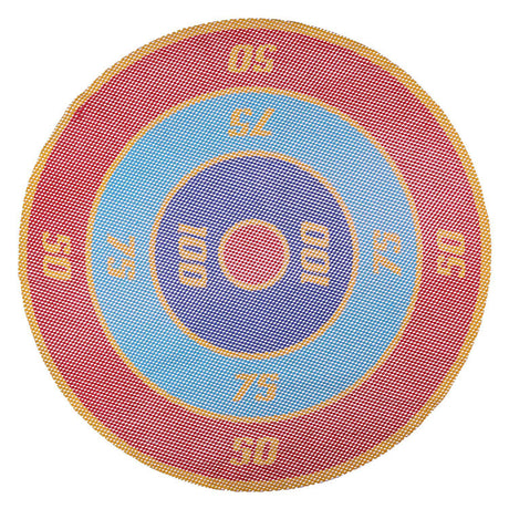 Eddy Toys Juego de lanzamiento de 5 piezas - Juguetes de piscina para niños - Juego de diana flotante con discos - Juego para agua y jardín - Diámetro 65 cm - Multicolor