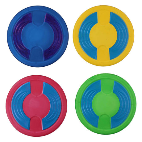 Eddy Toys Juego de lanzamiento de 5 piezas - Juguetes de piscina para niños - Juego de diana flotante con discos - Juego para agua y jardín - Diámetro 65 cm - Multicolor