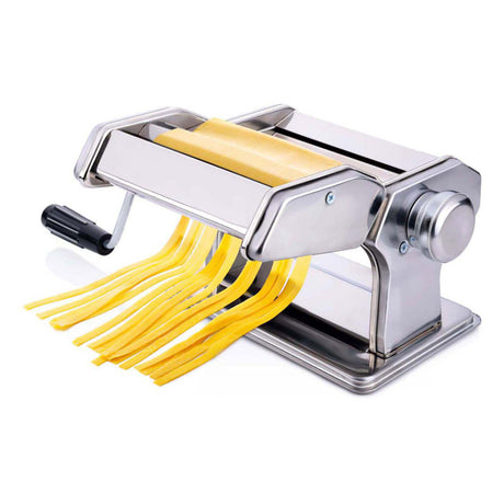 Manual para máquina de pasta Alpina - acero inoxidable - abrazadera de mesa - espaguetis, raviolis, lasaña