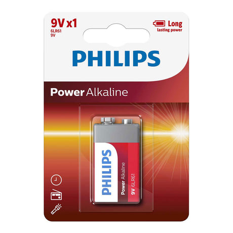 Duración de la batería Philips de 9 V
