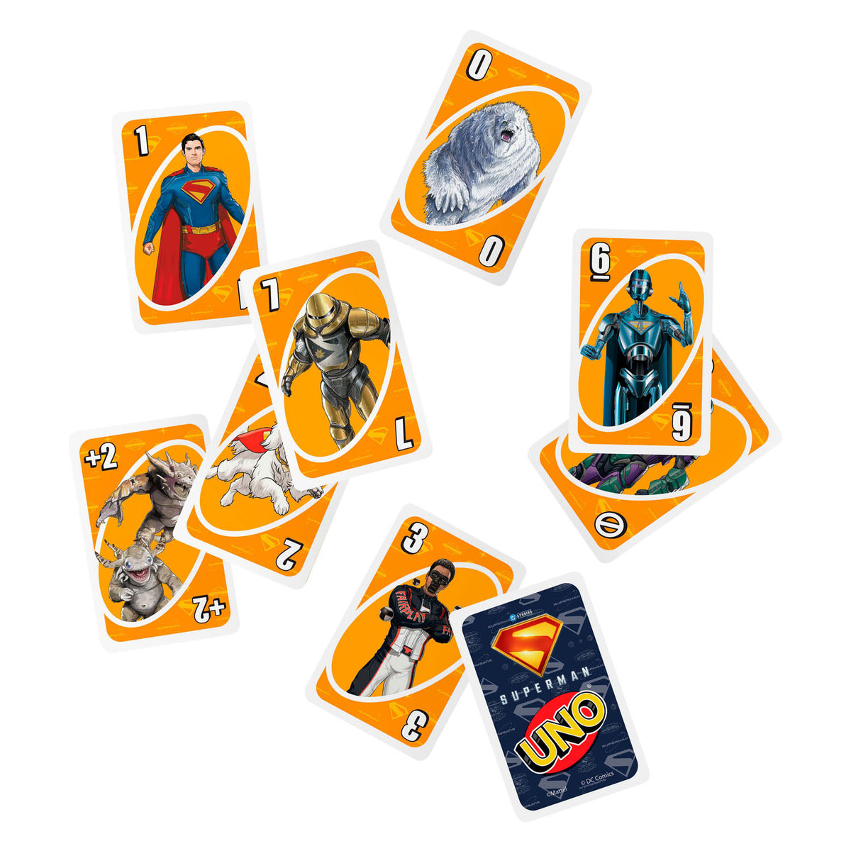 Juego de cartas Mattel Uno Superman.