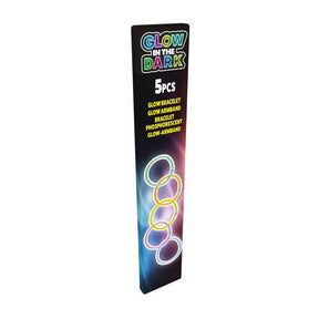 Pulseras que brillan en la oscuridad - 5 piezas
