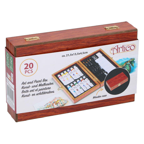 Caja de arte y pintura, 20 uds.