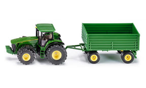 Siku 1953, tractor John Deere con colgador, escala 1:50, metal plástico