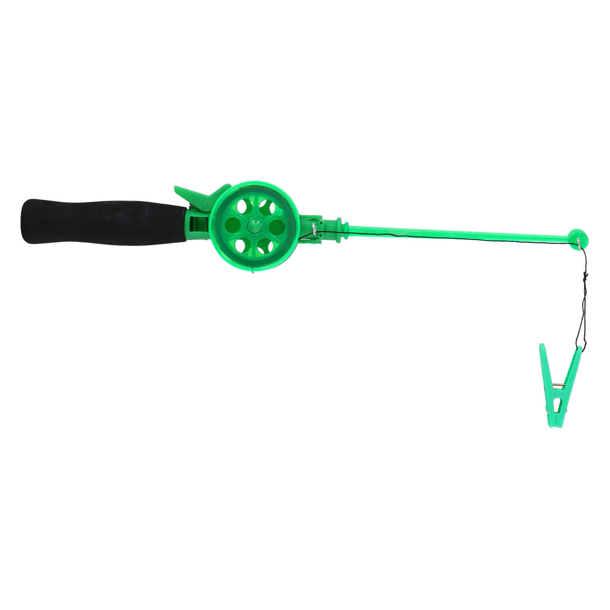 Varilla de cangrejo de plástico verde, 34 cm