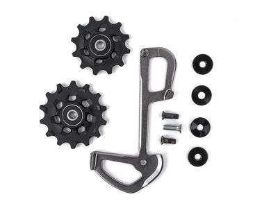 Juego de ruedas sram running x01 eagle incluido. jaula interior gris negro