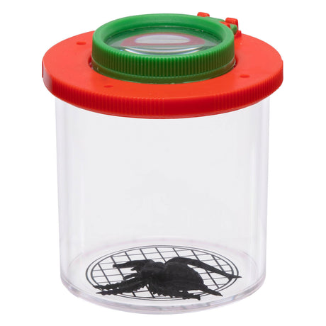 Bote de insectos con lupa