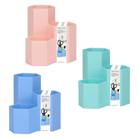Estuche para bolígrafos color 3 compartimentos