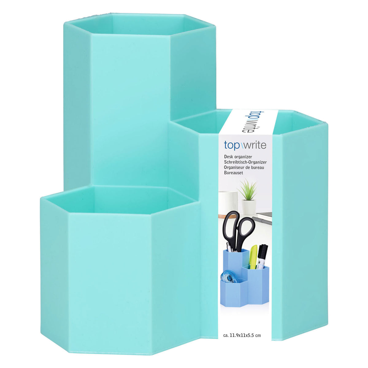 Estuche para bolígrafos color 3 compartimentos