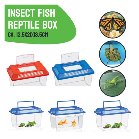 Caja para insectos con tapa sin marca sin marca - Caja para insectos de plástico transparente de 1,8 litros.