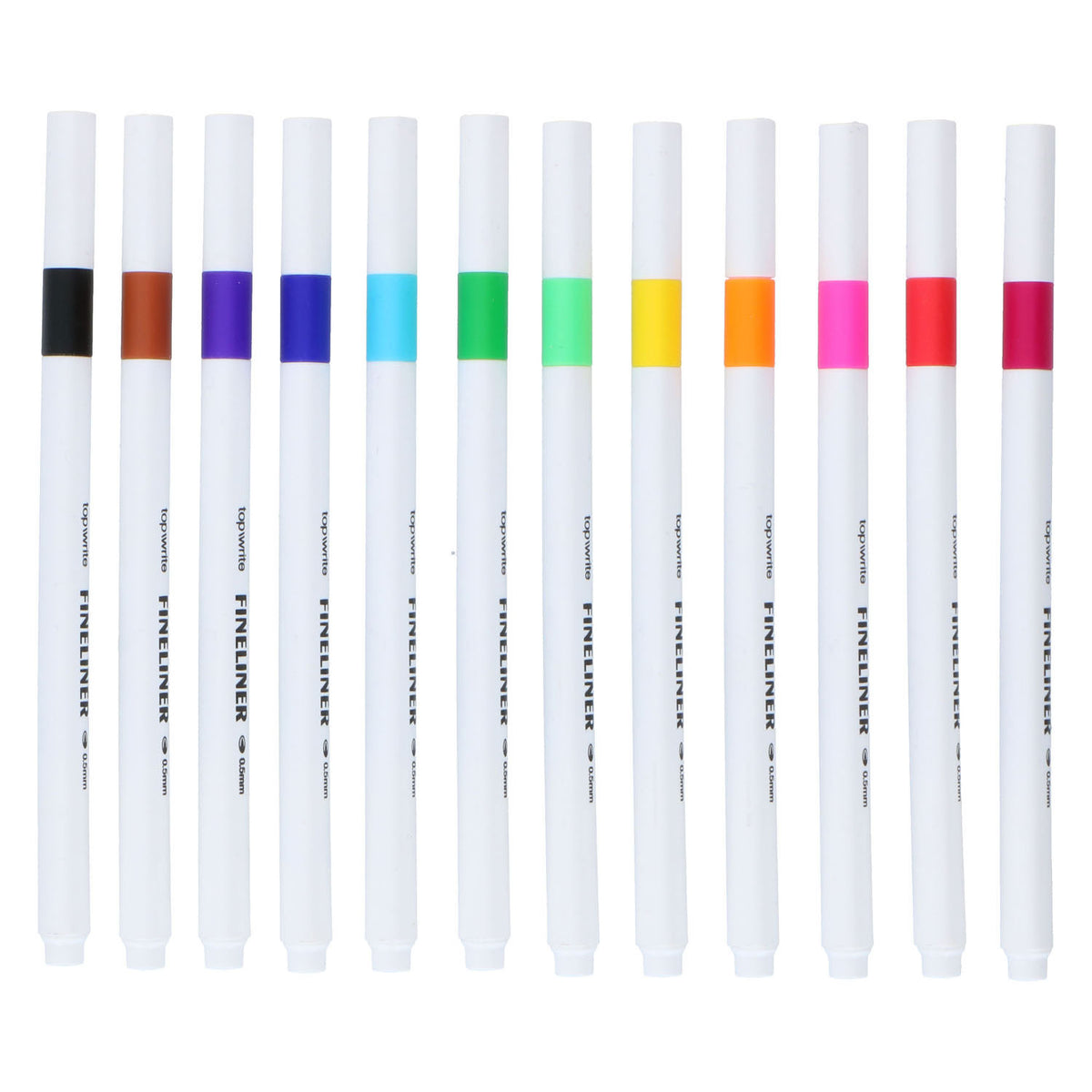 Rotuladores de colores, 12 uds.