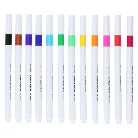 Rotuladores de colores, 12 uds.