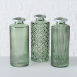 Boltze home jarrón adore h13cm verde