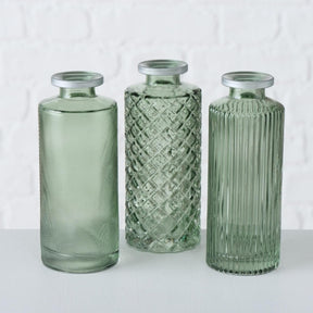 Boltze home jarrón adore h13cm verde