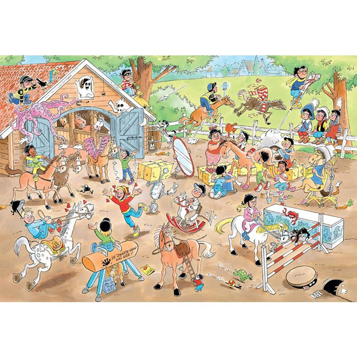 Jumbo jan van hasteren junior puzzle sku 12 360pzs la escuela de equitación