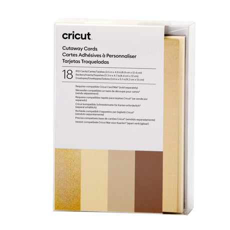 Cricut • tarjetas recortadas neutrales r10