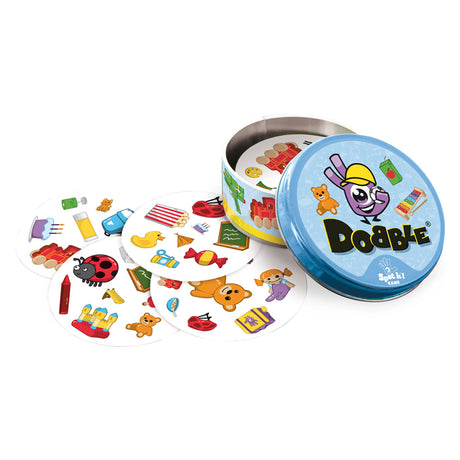 Juego de cartas para niños Asmodee zygomatic dobble - juego rápido con animales para niños