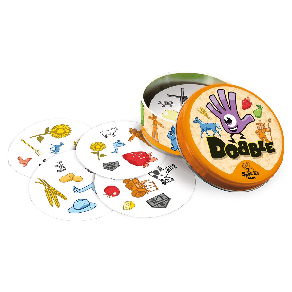Juego de cartas Dobble Farm a partir de 4 años 2-5 jugadores