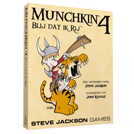 Steve jackson games munchkin 4 glad i ride - expansión del juego de cartas - 12+ años