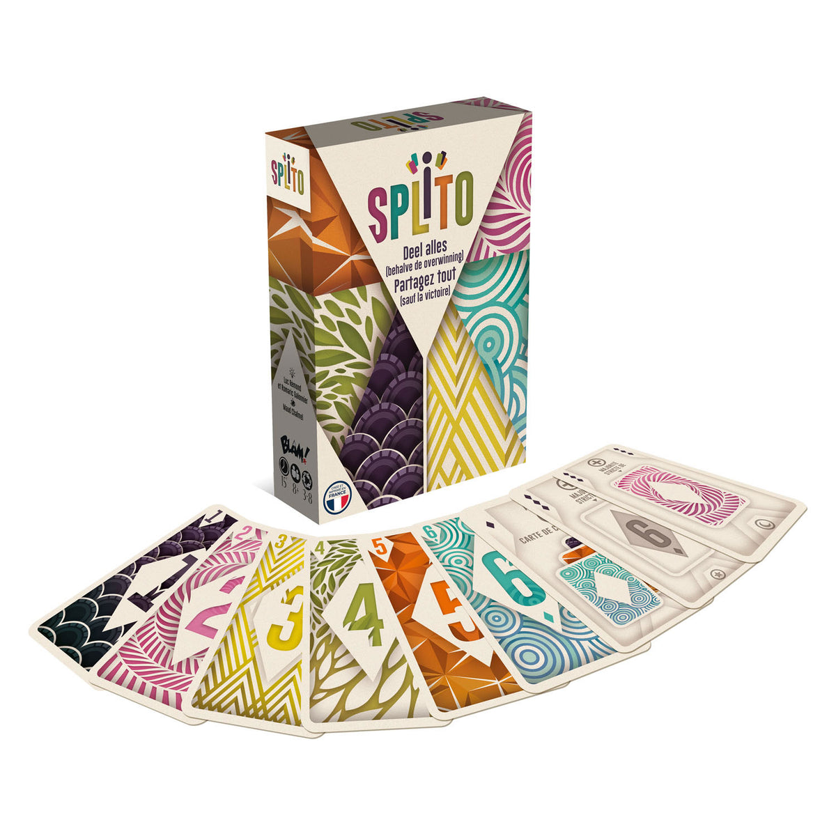 Juego de cartas Asmodee splito
