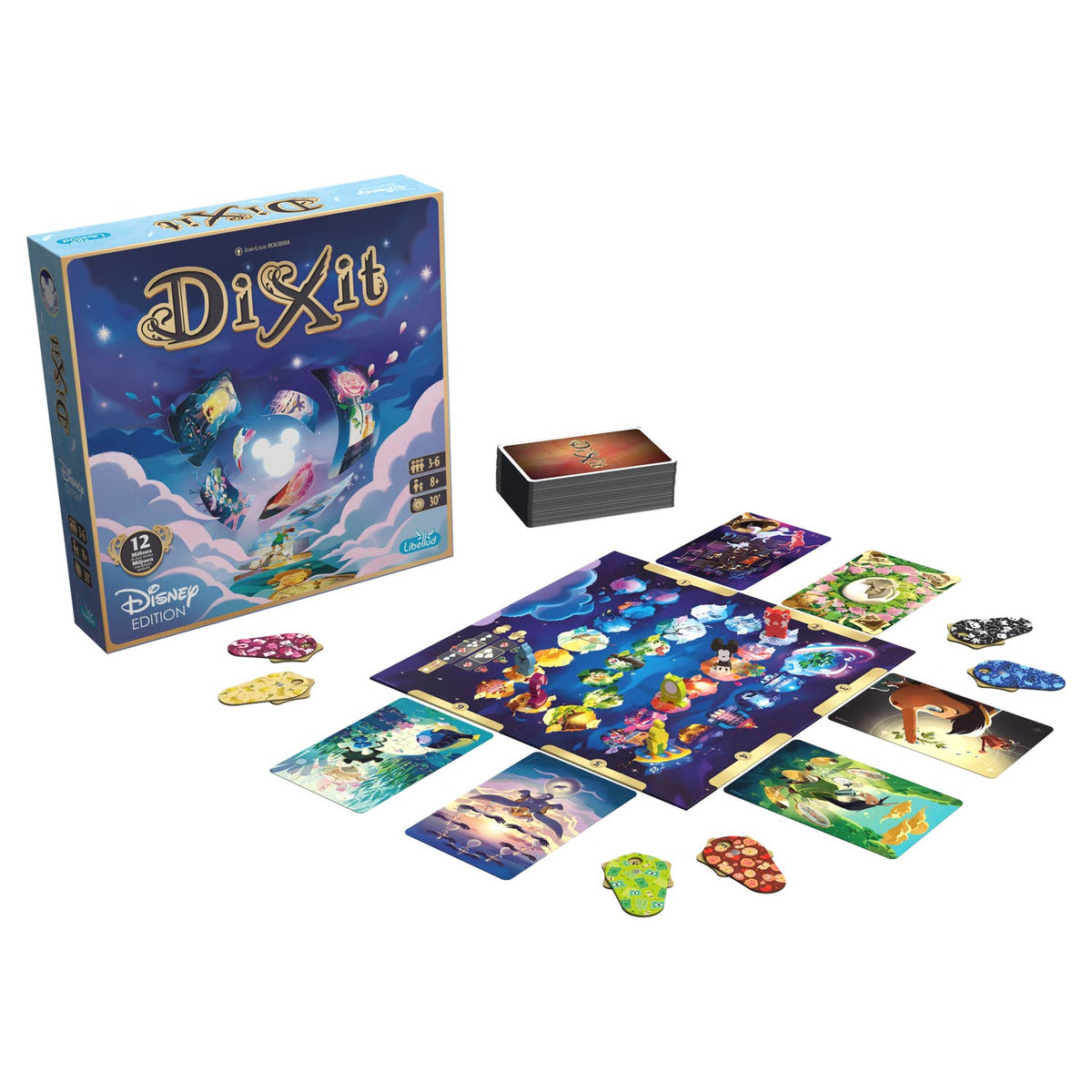Libellud - dixit disney - juego de mesa creativo - 84 cartas basado en las películas de disney pixar