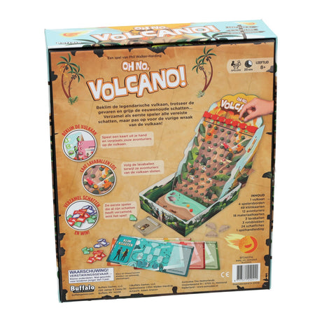 Juego de cartas Asmodee oh no volcán - 2-4 jugadores