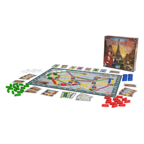 Boleto para montar en el juego de mesa de París.