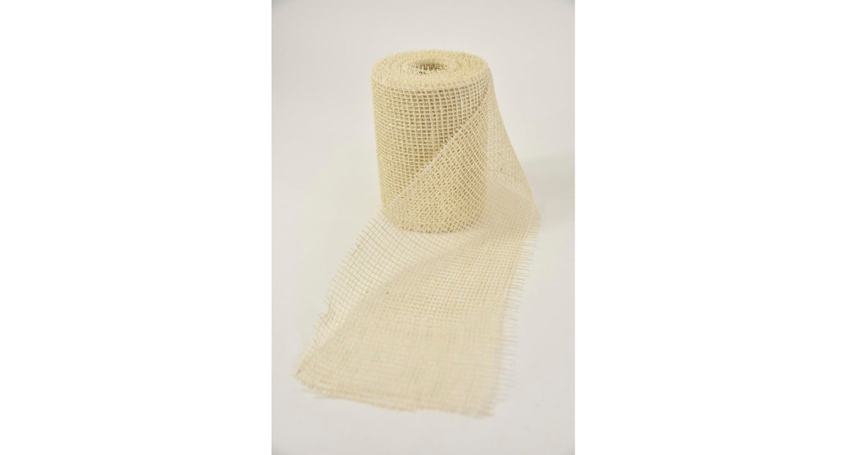Rol jute 15cm 10mtr white