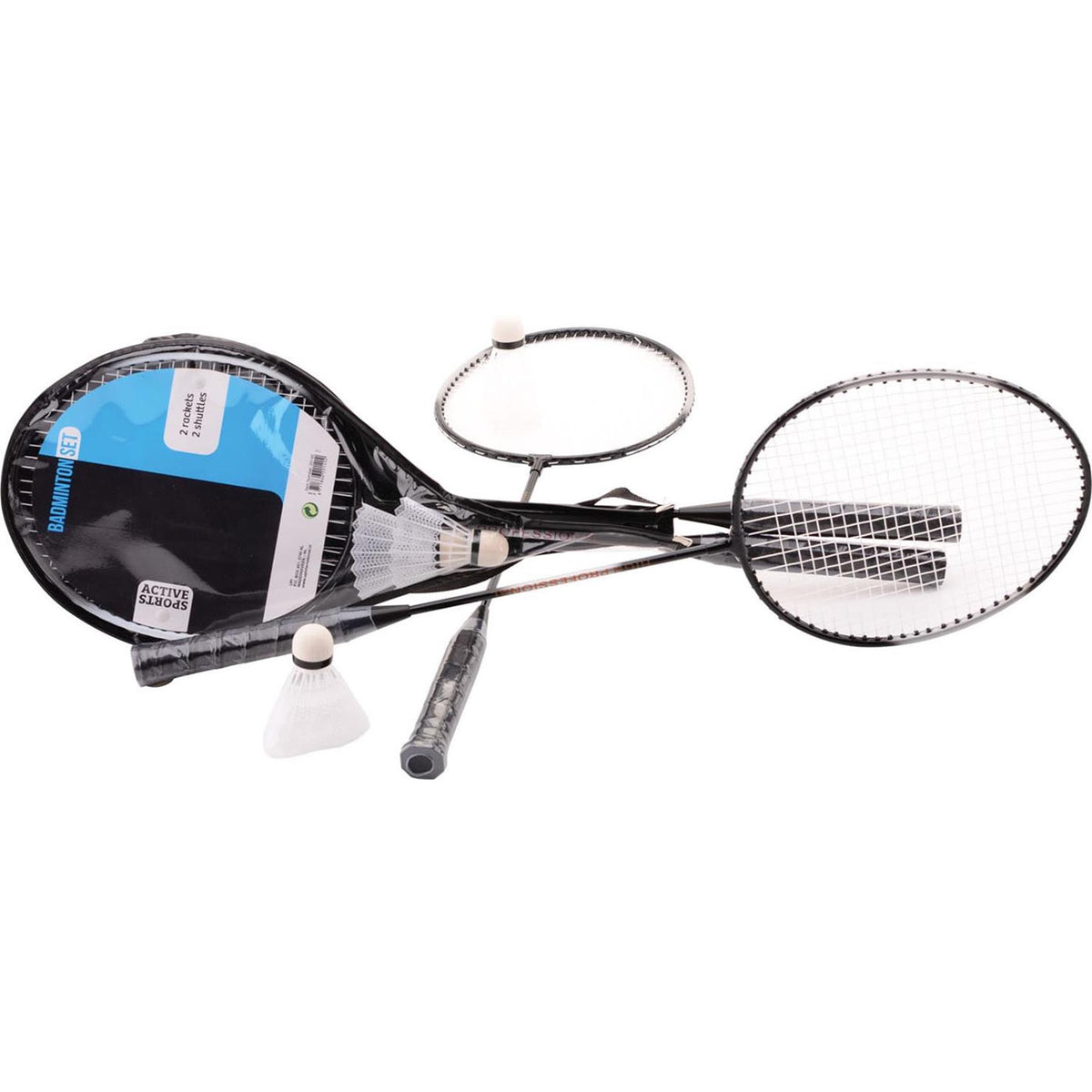 Johntoy set deportivo de bádminton activo con lanzaderas para 2 jugadores