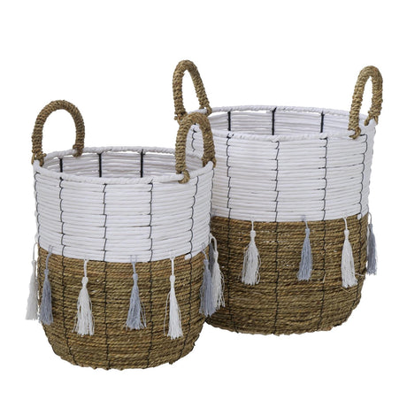 Boltze home cesta raola set a 2uds ø26xh28 ø30xh31cm