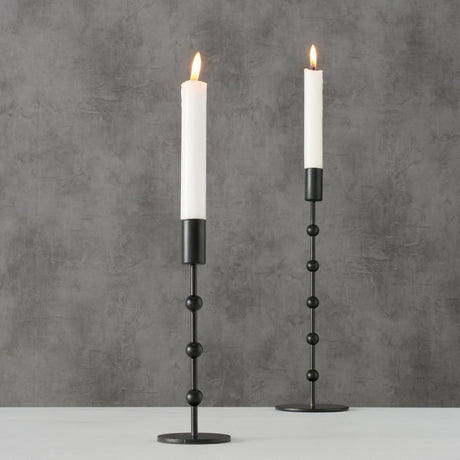 Boltze home candelabro kimberly 2 piezas h20-30 cm hierro negro